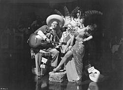 Andy Russell and Carmen Miranda in "Copacabana," 1947