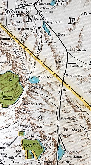 Carson and Colorado Railway Route