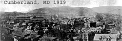 Cumberland md panoramic 1919