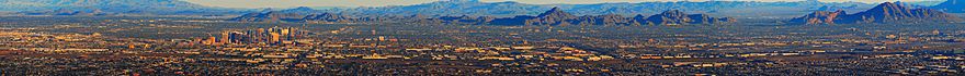 Phoenix skyline viewed from South Mountain Park