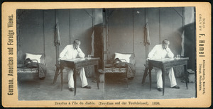 F. Hamel Stereoskopie Altona-Hamburg 1898 Dreyfuss auf der Teufelsinsel, Bildseite