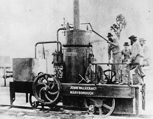 First steam locomotive built in Queensland the Mary Ann, ca. 1875f