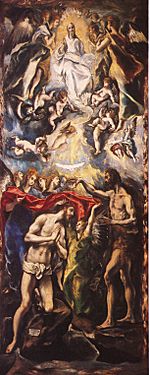 Greco Bautismo de Cristo 1597