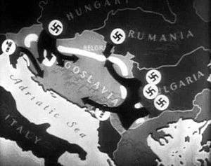 Invasion of Yugoslavia lines of attack Why We Fight no. 5