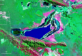 Laguna Concepción Bolivia Satellite map 61.36363W 17