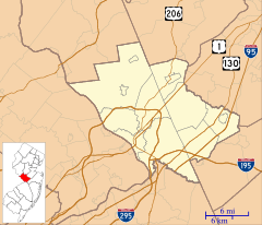 Ewing, New Jersey is located in Mercer County, New Jersey