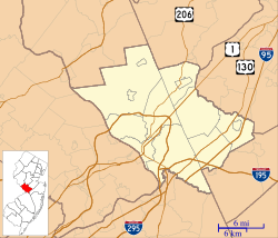 East Windsor, New Jersey is located in Mercer County, New Jersey