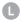 The letter L on a light grey circle