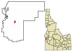 Location of New Plymouth in Payette County, Idaho.