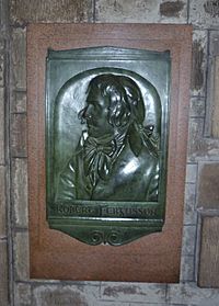 Robert Fergusson plaque, St. Giles High Kirk, Edinburgh
