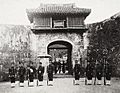 Shuri Castle Kankaimon with Soldiers of the Meiji Government