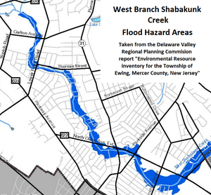 West Branch Shabakunk Flood Hazard Areas