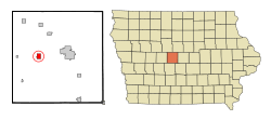 Location of Ogden, Iowa