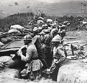 Combatentes paulistas em Amparo em 1932