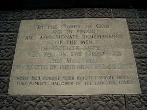 County Antrim War Memorial (Knockagh Monument) (detail) - geograph.org.uk - 652856