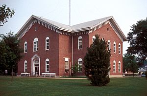 The Macon County Courthouse in Macon