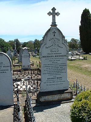 Michael Kennedy grave at Mansfield