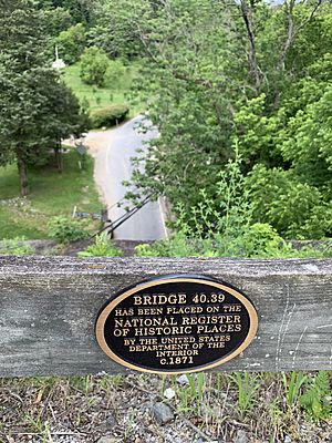 NCR Trail Bridge 40.39 Plaque