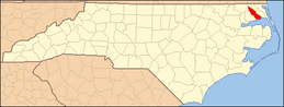 North Carolina Map Highlighting Pasquotank County.PNG
