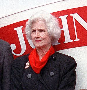 Roberta McCain at the 1992 launching of USS John S. McCain (DDG-56).jpg