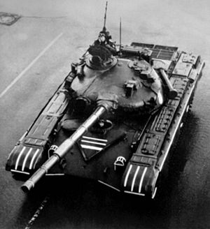 T-72A tank on parade