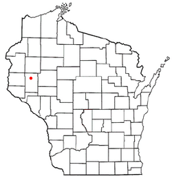 Location of Hay River, Wisconsin