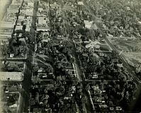 Aerial Downtown Visalia