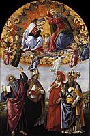 Botticelli, incoronazione della vergine