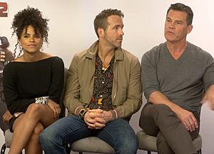 Cast from the film Deadpool 2