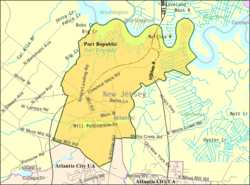 Census Bureau map of Port Republic, New Jersey