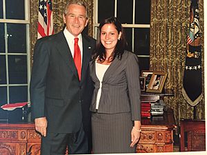 Elise Stefanik and George W. Bush