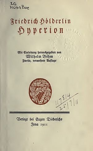 Hölderlin - Hyperion, 1911 - 3257287 F