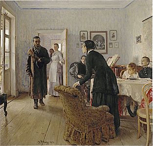 Ilya Repin Unexpected visitors