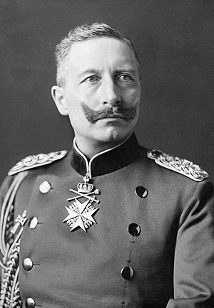 Photograph of a middle-aged Wilhelm II with a moustache