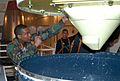 Missile Maintainer inspects missile guidance system of the LGM-30G Minuteman ICBM