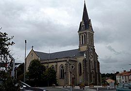 The church of Saint-Martin of Tours, in Mouilleron