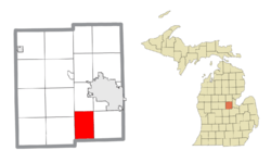 Location within Midland County