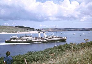 Paddle Steamer Bristol Queen in Camel Estuary - geograph.org.uk - 154887