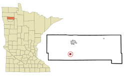 Location of St. Hilaire, Minnesota