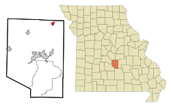 Location of Dixon, Missouri