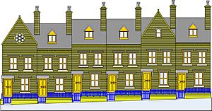 Ripley Ville houses front elevations