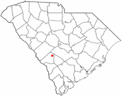Location of Blackville, South Carolina