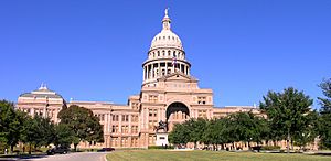 Texas State Capitol building-front left front oblique view