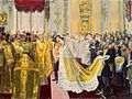 Wedding of Nicholas II and Alexandra Feodorovna by Laurits Tuxen (1895, Hermitage)