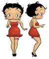 Betty Boop colored patent