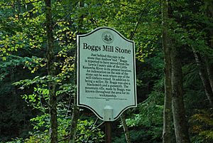 Boggs Mill Stone - Historical Marker