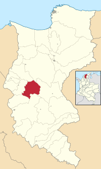 Location of the municipality and town of Chibolo in the Department of Magdalena.