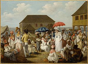 Dominica Linen Market 1770s