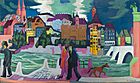 Ernst Ludwig Kirchner - View of Basel and the Rhine