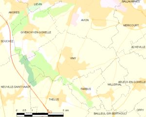 Map commune FR insee code 62861